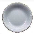 Porland Porselen Yaldızlı 12 Adet 19cm Büyük Çukur Yemek Tabak