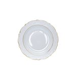 Porland Porselen Yemek Tabağı 2 Yaldızlı 19Cm 6Lı