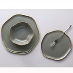 Porland Pure Seasons Koyu Gri 3 Parça Tek Kişilik Yemek Takımı