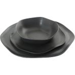 Porland Pure Seasons Siyah 3 Parça Yemek Takımı