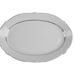 Porland Queen Platin 36 cm Kayık Tabak