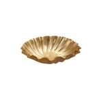 Porland Scallop Altın Rengi 9x38 cm 2 Adet Dekoratif Kase