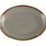 Porland Seasons 31 cm Koyu Gri Kayık Tabak