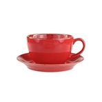 Porland Seasons Kırmızı Tabaklı 370 cc Çay Fincanı