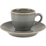 Porland Seasons Koyu Gri Tabaklı 80 cc Kahve Fincanı