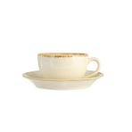 Porland Seasons Sarı 250 cc 6 Adet Tabaklı Çay Fincanı
