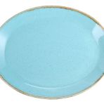 Porland Seasons Turkuaz 36 cm Porselen Kayık Tabak