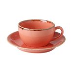 Porland Seasons Turuncu Tabaklı 207 cc Çay Fincanı