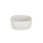 Porland Smyrna Beyaz 39 cm Oval Sepet