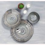 Porland Stoneware Vintage 12 Parça 4 Kişilik Yemek Takımı