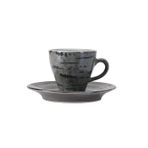 Porland Stoneware Vintage 75 cc Tabaklı Kahve Fincanı