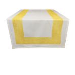Porland Stripe Yellow Pamuk 50x150 cm Runner
