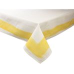 Porland Stripe Yellow Pamuk Masa örtüsü 140x250cm