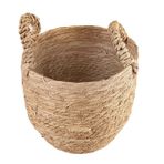 Porland Tony 27 cm Naturel Kulplu Sepet