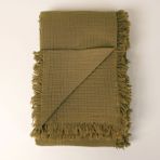 Porland Vanity Müslin Çift Kişilik Haki Pike 200x220cm