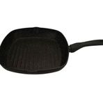 Porland Vilma 28 cm Siyah Izgara Tava