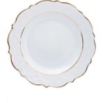 Porland Yaldızlı Porselen 2 20 cm 6'lı Pasta Tabağı