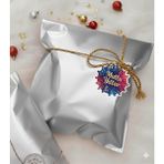 Poros Store Hediye Paketi 5 adet 40x60 Büyük Boy Gümüş Hazır Yapışkanlı Hediye Poşeti (Kazak,sweatshirt uygun)