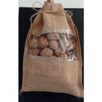 Porpora Shop Jüt Ceviz Çuvalı, Şeffaf Pencereli, 21 Cm-32 Cm, 10 Adet, 1 Kg Ürün Taşır.