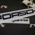 Porsche Macan Bagaj Yazı Metal Logo Seti Siyah Renk Orjinal Ürün