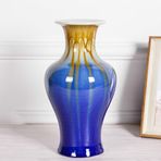 Porselen Çin Vazosu Renkli Antika Çiçek Vazosu Geleneksel Çin Vazosu Seramik Vazo Ev Dekoru Sanat Eseri Modern Seramik Vazo Oturma Odası Ofis için-d H27cmxd14cm,D-H27,D-H27cmxD14cm