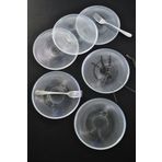 Porselen Diyarı Vargas Cam Tatlı-Pasta-Kek Tabağı 6 Parça-16 Cm