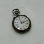 Porselen Kadran İşlemeli Kurmalı Cep Saati 29,25Mm 2.El (Arızalı)