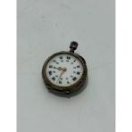 Porselen Kadran İşlemeli Kurmalı Cep Saati 29Mm 2.El (Arızalı)
