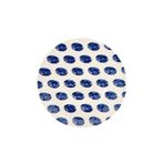 Porselen Madre Servis Tabağı - Mavi - 25 Cm