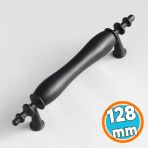 Porselen Siyah 128 mm Kulpları Mobilya Mutfak Kulplar Dolabı Çekmece Kulbu Dolap Kapak Kulpu