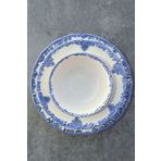 porselenden Antique Baby Blue 24 Parça 6 Kişilik Premium Porselen Yemek Takımı Özel Vintage Mavi Çiçek