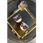 porselenden Black Star Gold Premium 2'li Mırra (TABAKSIZ) Espresso Kahve Fincanı Takımı