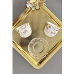 porselenden Camellia Gold Premium 2'li Mırra (TABAKSIZ)espresso Kahve Fincanı Takımı