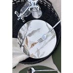 porselenden Roma Porselen 6 Kişilik 21 Cm Pasta Tabağı Çıkmayan Desen Garantili Çiçek Desenli