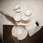 Porser Bonsai 18 Parça Altın Fileli Yemek Takımı