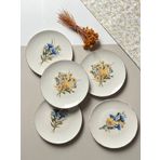 Porser Lily Tuval 21 cm 6 Kişilik 6 Parça Pasta Takımı