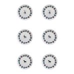 PORSER Porselen Hitit Servis Tabağı Takımı 26cm 6 Parça TVL6SRVPRS1241