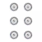 Porser Porselen Hitit Servis Tabağı Takımı 26Cm 6 Parça