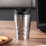Porsima 05554 Paslanmaz Çelik Kupa Sızdırmaz Çelik Termos Araç Termosu El Termosu Yalıtımlı Bardak 350Ml -Gümüş