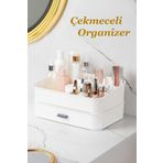 Porsima 0619 Çekmeceli Takı Organizeri Makyaj Düzenleyici Kutu Be