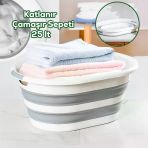 Porsima 1065 25 Lt Akordiyon Sepet Katlanabilir Çamaşır Sepeti
