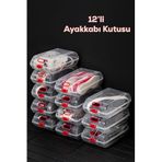 Porsima 12'li Şeffaf Ayakkabı Saklama Kutusu, 204-12