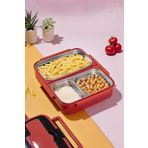 Porsima 1392-2 Çelik 3 Bölmeli Yemek Termosu Beslenme Kutusu Lunchbox Sefer Tası