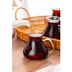 Porsima 16043 Ehl-i Keyf 6'lı Borosilikat Cam Çay Bardağı Seti 200 ml