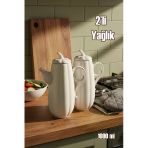 Porsima 17020 2li Pumpkin Porselen Çok Amaçlı Sunum ve Servis Yağdanlığı Yağlık Sirkelik Yağdanlık