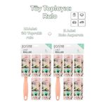 Porsima 3106 Kedi Köpek Tüy Toplayıcı Rulo + 10 Adet Rulo + 2 Adet Tutma Aparatı Toplam 300 Yaprak Somon