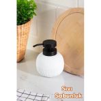 Porsima 3119 Banyo ve Mutfak Sıvı Sabunluk 450ML Beyaz