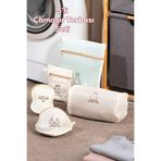 Porsima 3131 5 Parça Çamaşır Yıkama Filesi Fermuarlı Bölmeli Ayakkabı Yıkama Filesi Deforme Önleyici Torba
