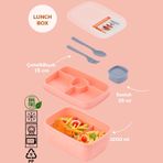 Porsima 3199 Sosluklu 2 Katlı Beslenme Çantası Lunch Box Somon