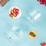 Porsima 4Lü Ayaklı Dondurma Ve Magnolia Kasesi, Şekerlik, Çerezlik Sunum Kasesi 250Ml - 150Ml